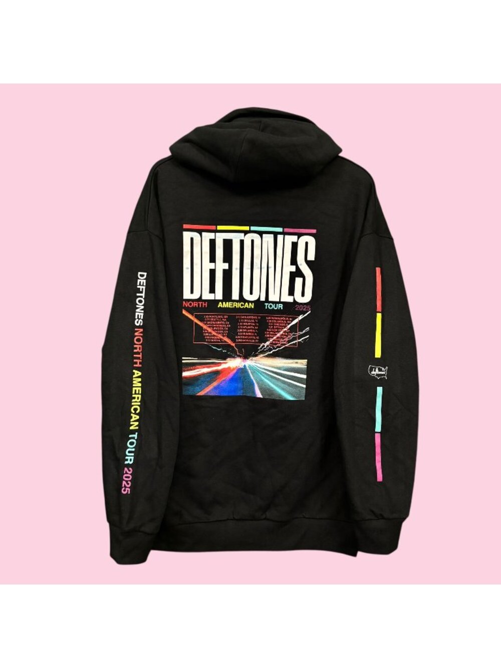 Deftones North American Tour Nu Metal Band Oversized Hoodie L